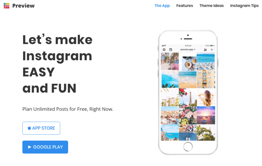 Preview App Instagram Layout Tool