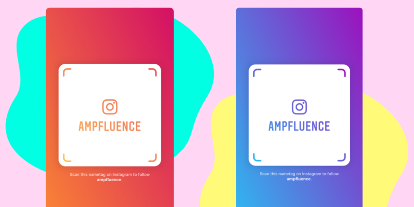 Instagram nametag color versions