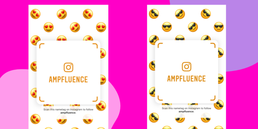 Instagram nametag emoji versions
