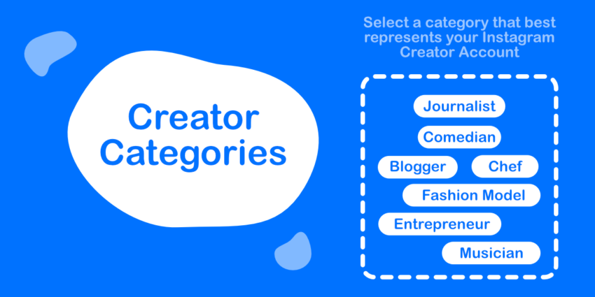 Instagram Creator Categories