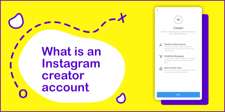 describes what an Instagram creator account is