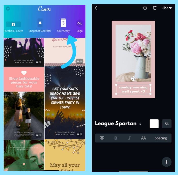 10_12 Apps For Instagram Stories to Keep Your Viewers Engaged CANVA sample