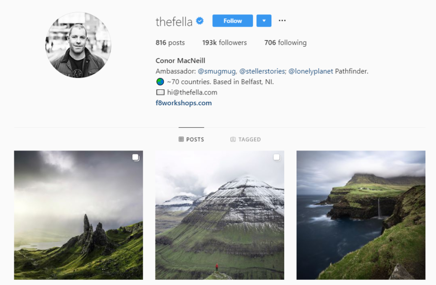 Instagram For Travel influencers Why it works for Brands LANDSCAPES AND SCENERIES sample