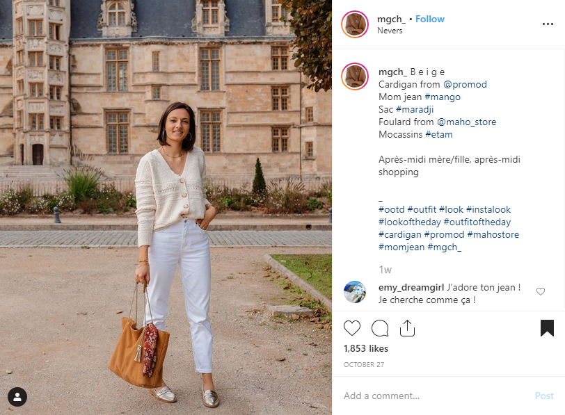 What to Post on Instagram 30 Content Ideas YOUR OUTFIT sample - Ampfluence  | #1 Instagram Growth Service