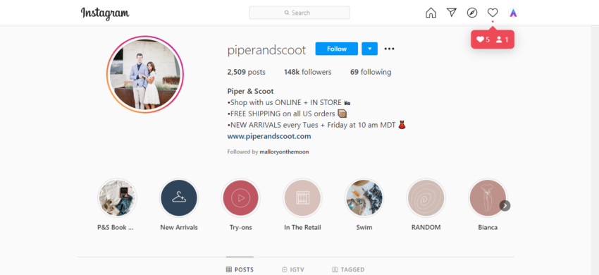 30 Trendy Instagram Boutiques piper