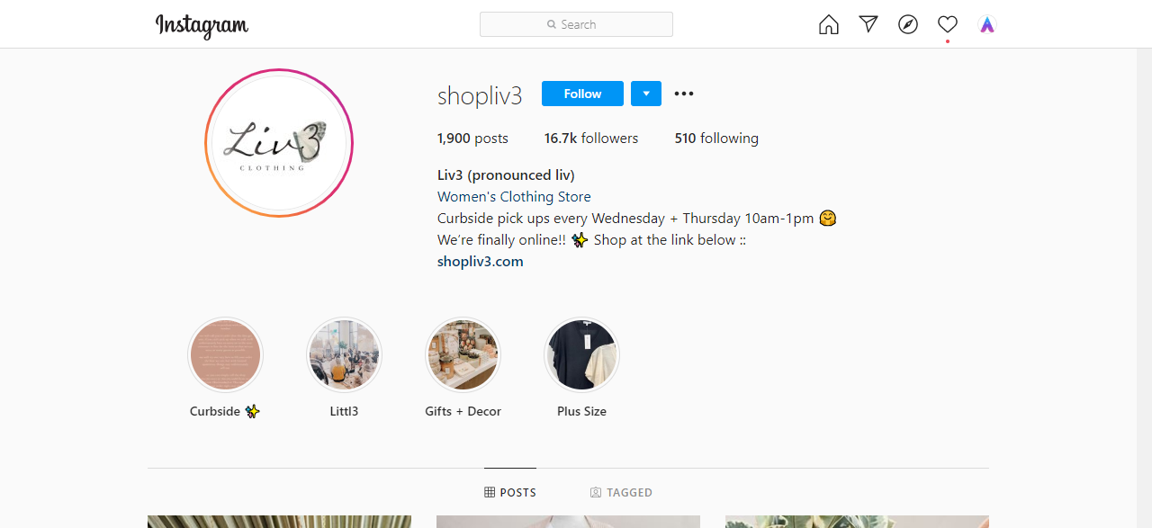 30 Trendy Instagram Boutiques shopliv3 Ampfluence 1 Instagram