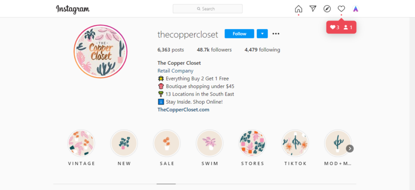30 Trendy Instagram Boutiques thecoppercloset