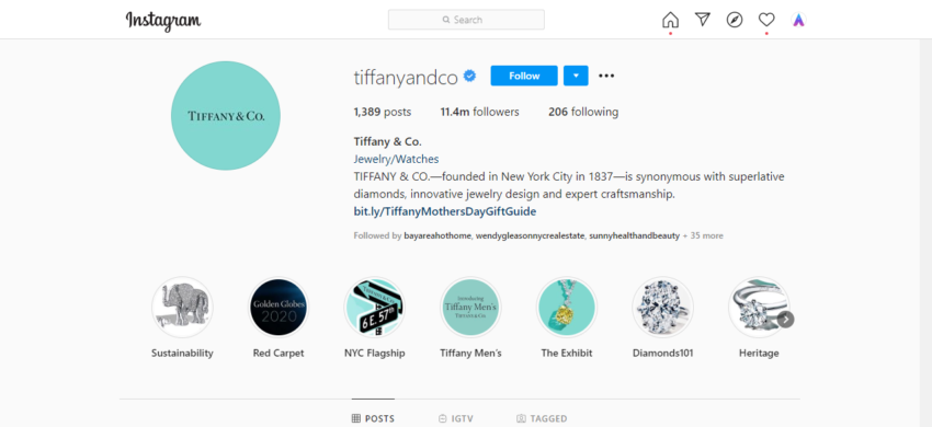 30 Trendy Instagram Boutiques tiffanyandco