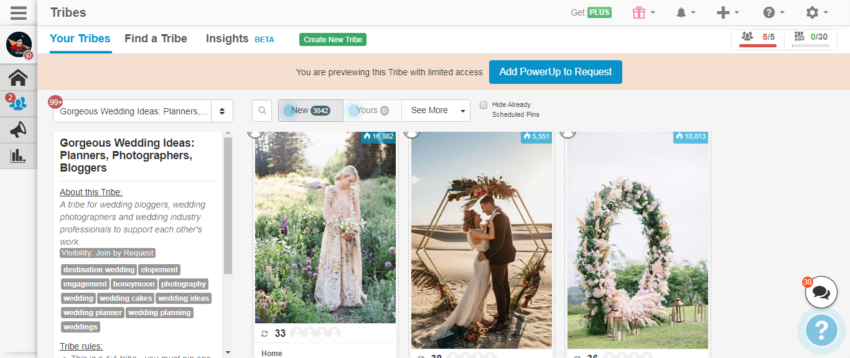 Gorgeous Wedding Ideas_Planners,Photographers,Bloggers Top Tailwind Tribes