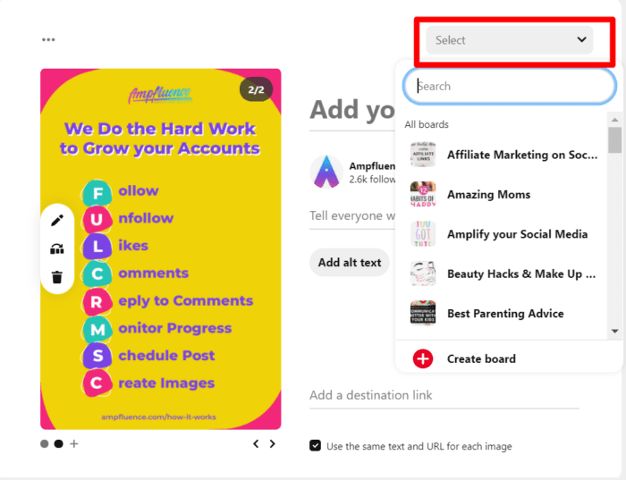 How to Create Pinterest Carousel Pins - Ampfluence | #1 Instagram ...