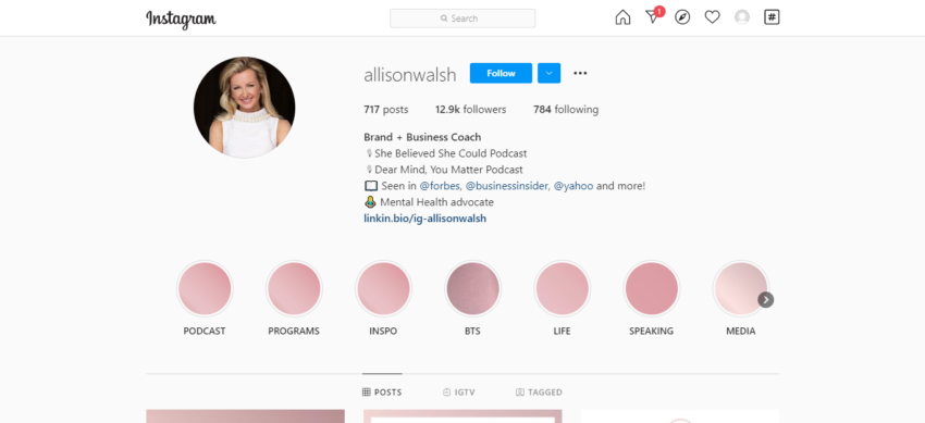 Allisonwalsh Instagram Branding Stories from Entrepreneurs