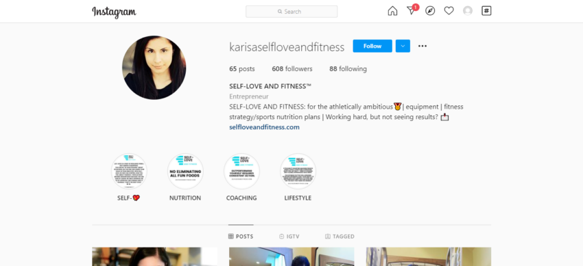 Loveandfitness Instagram Branding Stories from Entrepreneurs