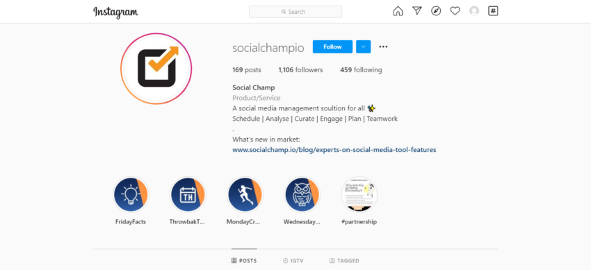 Social Champ Expert Instagram Content Management Tips