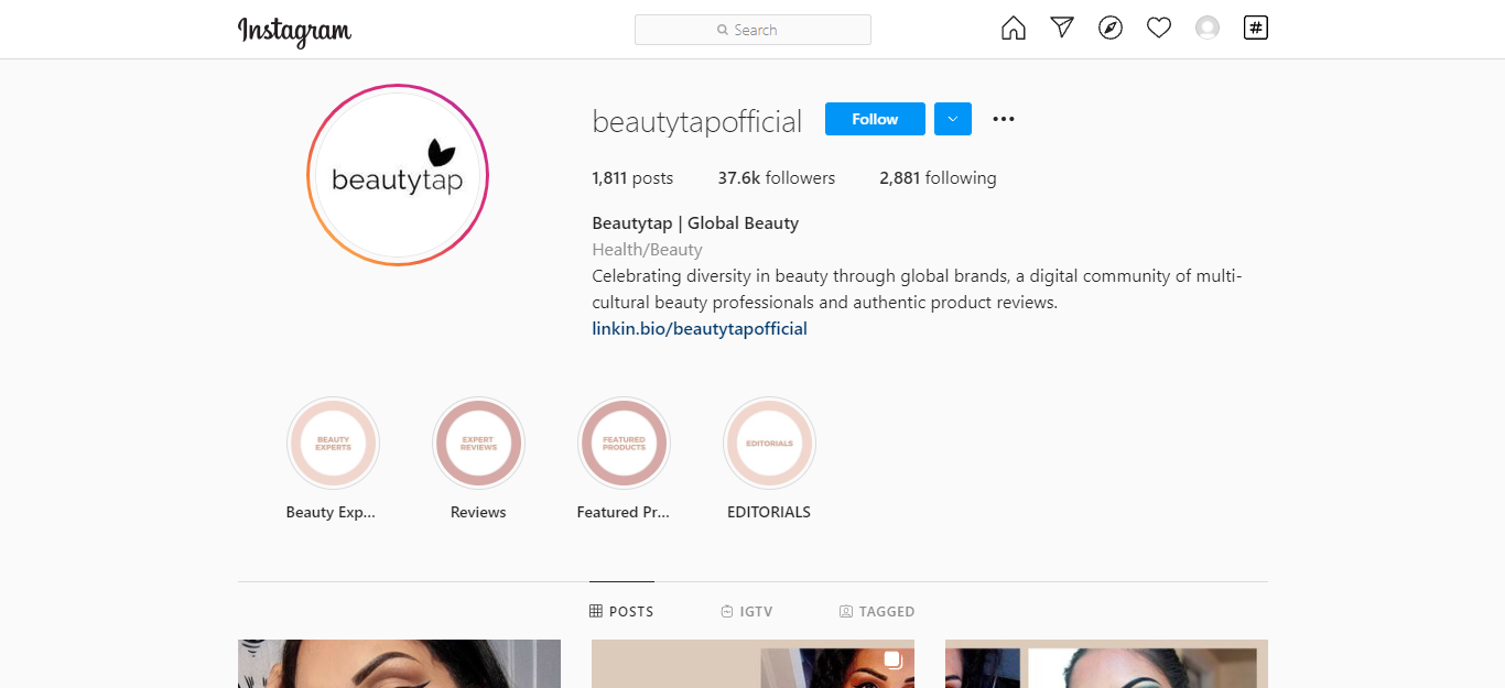 beauty tap instagram management tip for brands