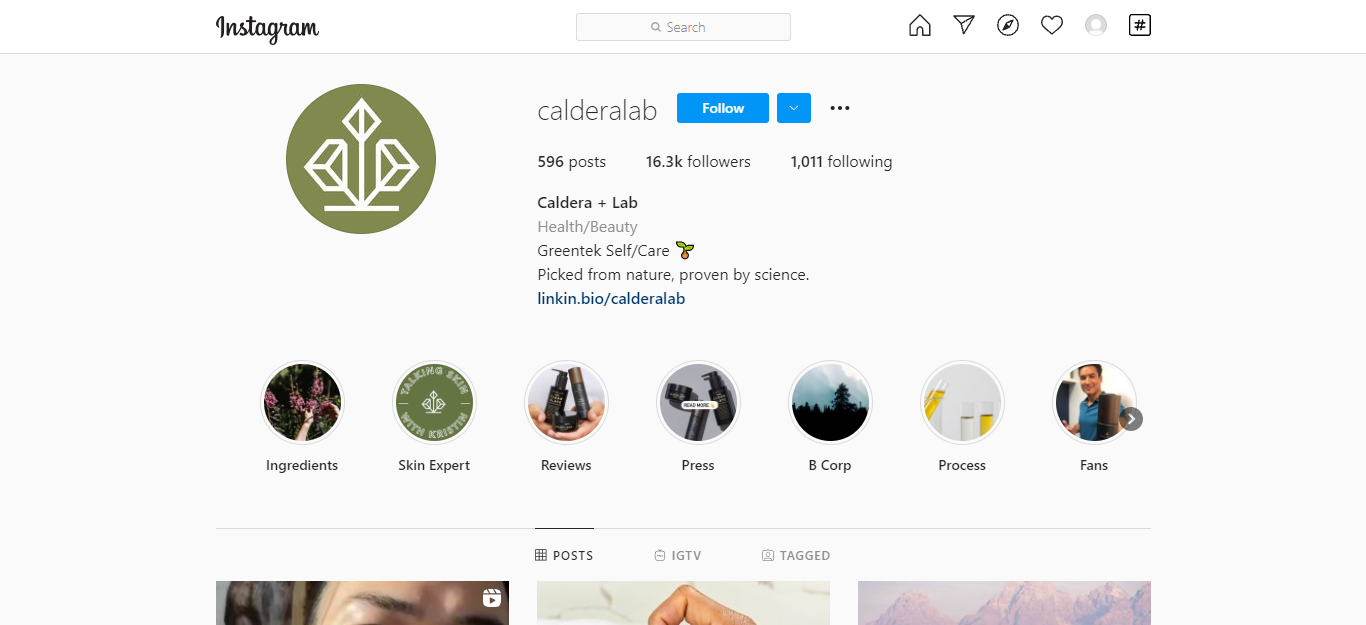 caldera lab instagram management tip for brands