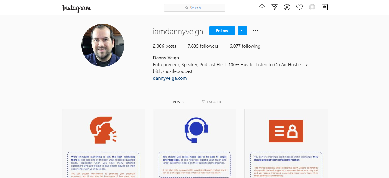 danny veiga instagram management tip for brands