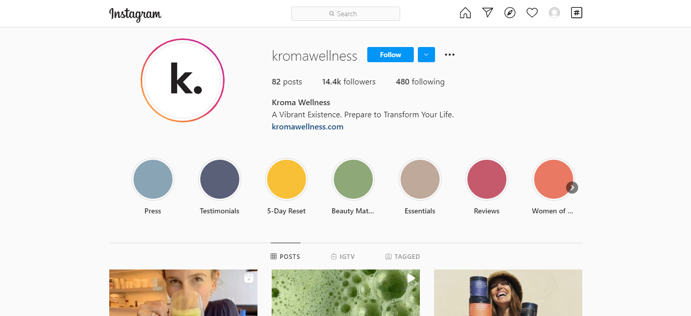 kroma wellness instagram management tip for brands