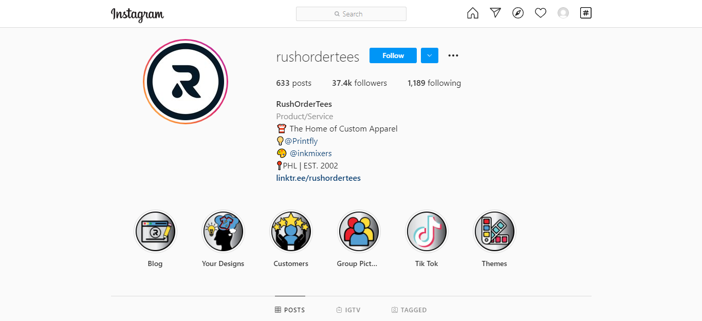 rush order trees instagram management tip for brands