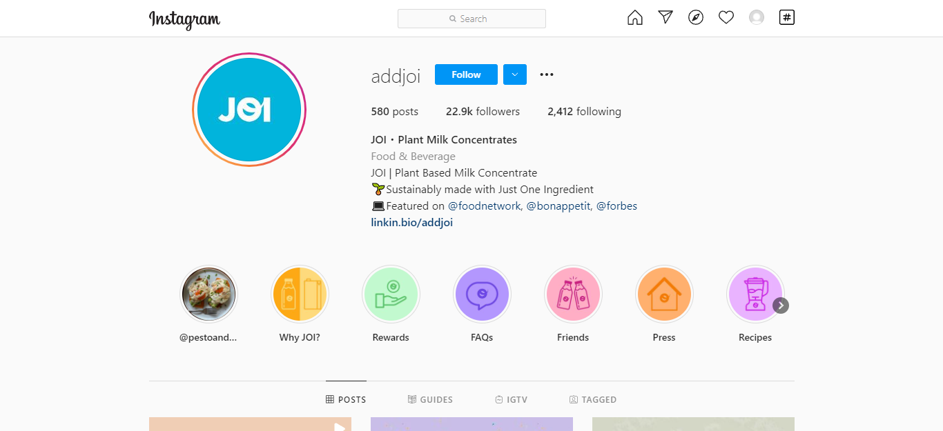 addjoi instagram management tip for brands