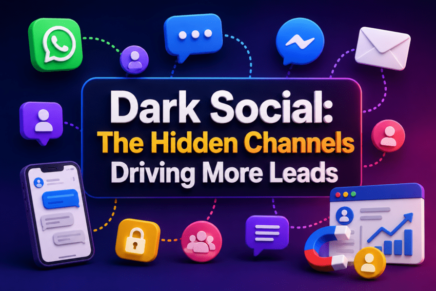 Dark Social hidden sharing channels and lead generation